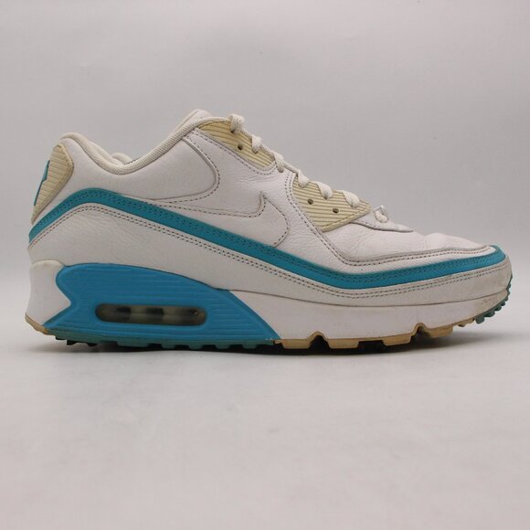 Nike Air Max 90 Undefeated Golf Shoe White Blue Fury Men's size 12 DS CJ7197-102 - Picture 1 of 12